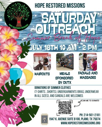 HRM Outreach Saturday - Summer Break of Hope 7-18-26